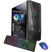 iBUYPOWER M401IB2020B i5-14400F 2.5GHz NVIDIA GeForce RTX 4060 6GB 16GB RAM 1TB SSD Win 11 Home Black
