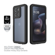 Body Glove Tidal Waterproof Phone Case, Slim Shock-Resistant, Black Clear, Compatible with Motorola Moto G Power 2026 2025, 100145549