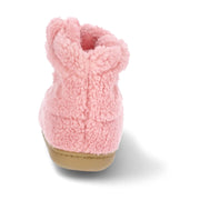 MIA LGK751WMG Girl Little & Big Girls Western Cowgirl Boot Fleece Slippers, Size: 2, Rose