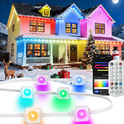 Prociv Permanent Outdoor LED Eaves Lights, Smart RGB, App Control, 150ft with 90 LEDs, IP67 Waterproof