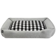 990374021 Premium Cuddler Pet Bed, Orthopedic Memory Foam, Grey, Large