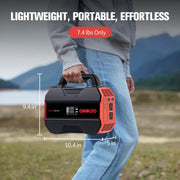 GOOLOO Discovery 300 PRO Portable Power Station, 230Wh Battery, 300W AC Output, USB-C PD, Solar Charging Compatible, Black
