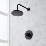 Signature Hardware SHLE8020GMB Lexia Pressure Balance Shower Set - Less Rough in Matte Black Showers Shower Only Pressure Balanced