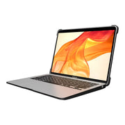 MAXCases Extreme Shell-L Laptop Case for MacBook Air 13.6 in, Full-Coverage Polycarbonate and TPU Protection, Black and Clear, AP-ESL-MBA-13M2-BCLR