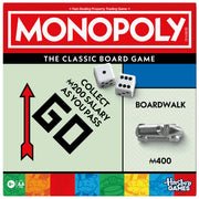 Hasbro Monopoly Board Game, Classic Property Trading, Larger Metal Tokens, Storage Tray with Lid, Ages 8+, 2 to 6 Players