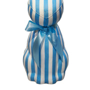 Way To Celebrate Jumbo Striped Bunny Tabletop Decoration, Blue and White, 27 in