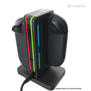 Hyperkin Power Spire Controller Charging Station, USB-C Powered, LED Indicators, Charges 4 Joy-Con 2 Controllers, Compact Vertical Design, M07718