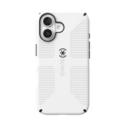 Speck 150695-1909 CandyShell Grip iPhone 16 Case Slim MagSafe - White/Black