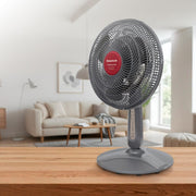 Taurus AIR2GO Tropicano 2-in-1 Fan and Heater, 1500W Power, 3-Blade Metal Propeller, Triple Safety System, Remote Control, Gray