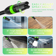 Rebelduck PW01GG 4000 PSI Electric Pressure Washer, 2.6 GPM, 4-in-1 Adjustable Nozzle 0-120, Foam Cannon, 23 ft Hose, 35 ft Power Cord, Portable with Wheels