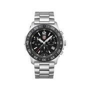 Luminox Pacific Diver Chronograph Analog Dive Watch, 44mm Silver Black, XS.3142