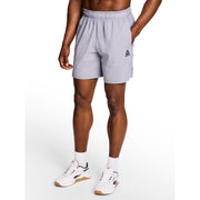 Reebok Men's Pace Breaker Training Shorts, Moisture-Wicking, Active Fit, Elastic Waistband, Breathable Mesh, 7-Inch Inseam, Sleet Gray