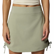 Columbia Women's All Seasons Ruched Skort with Omni-Shade UPF 50, Omni-Shield Repellency, Built-In Shorts, Comfort Waistband, Safari, X-Small, 2114801348XS