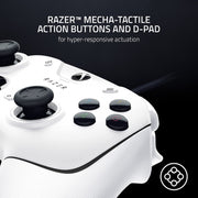 Razer Wolverine V2 Wired Gaming Controller with Remappable Front-Facing Buttons, Mecha-Tactile Action Buttons and D-Pad, Hair Trigger Mode, White, RZ06-03560200-R3U1