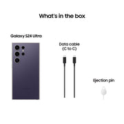 Samsung SM-S928UZVEXAA Galaxy S24 Ultra 256GB Unlocked Android Cell Phone with 200MP Camera, Titanium Violet