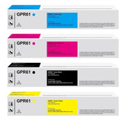 HEG GPR61 Toner Cartridge Set, High-Yield Black Cyan Magenta Yellow, Compatible with Canon imageRUNNER Advance DX C5840i C5850i C5860i C5870i Series, 4 Pack
