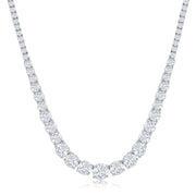 Cate & Chloe CCGM20111NK-RG Whitney 18k Rose Gold Plated Pendant Necklace with 112 Simulated Diamond Crystals, Adjustable 18-Inch Cable Chain, Lobster Clasp