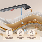 WHALL ULTRA Carpet Cleaner Machine, Portable Spot Cleaning with 17kPa Suction, Dual Tank System, 51oz Clean Water Capacity, 41oz Dirty Water Capacity, 5.9 ft Hose, 13.1 ft Cord