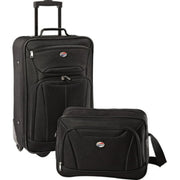 Fieldbrook 2 Piece Softside Luggage Set 21 Upright Rolling Carry-on and Boarding Bag