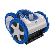 Hayward AquaNaut 400 Automatic 4-Wheel Drive Suction Pool Cleaner, Blue, For In-Ground Pools Up to 20 x 40 ft, V-Flex Variable Vane Turbine Technology, High-Traction Tires, Adjustable Roller Skirt, W3PHS41CST