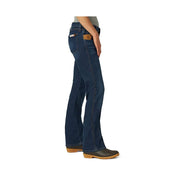 Wrangler Women's Riggs Workwear Bootcut Work Jeans, Light Stone, Mid Rise, 4-Way Stretch, 5 Pocket, 14W x 32L, 3WF05LS