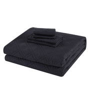 Mainstays Emmett Plaid Black Quilt  Full/Queen