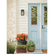 Progress Lighting Avec Wrenna Collection Farmhouse Matte Black Outdoor Wall Lantern with Clear Glass Shade