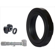 Ultimaxx T-Mount Camera Lens Adapter for EF-Mount Cameras, All-Metal Lightweight Construction, Black, UM-TMEOS