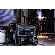 Pulsar G12KBN 12,000W Dual Fuel Portable Generator in Space Gray with Electric Start