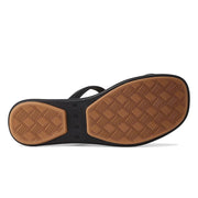 Reef Water Willow Marina Women's Sandal, Flexible Square Toe, PlushPod Footbed, Black Tan, Size 9, CJ7163