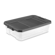 Sterilite 14743V06 38L Modular Stackers - Flat Gray