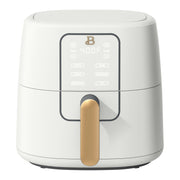 Made By Gather Beautiful 6qt Air Fryer with TurboCrisp Technology, EverGood Ceramic Nonstick Coating, White Icing, 1750W, Touch Display, 29028