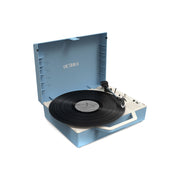 Victrola VSC-725SB-LBL Re-Spin Sustainable Bluetooth Suitcase Record Player- Light Blue