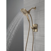 Delta Ashlyn In2ition 2-in-1 Dual Shower Head with Dual-Function Handle, Champagne Bronze, Brushed Finish, T17264-I-CZ