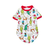 Dr. Seuss Enterprises LZ45104CE-XL Grinch Pets Matching Family Pajamas, Holiday Cartoon Print, 1-Piece, X-Large