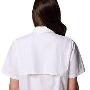 Columbia Brea Falls Woven Short-Sleeve Shirt for Ladies - White - S