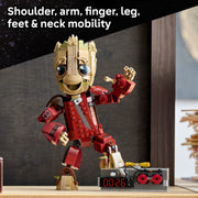 LEGO Marvel Ravager Jumpsuit Groot Posable Figure, 604 Pieces, Ages 10+, 6588673