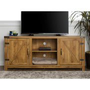 Manor Park WM58BDSDBW Modern Farmhouse Barn Door TV Stand for TV's up to 64-in, Barnwood, Natural