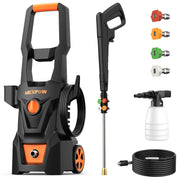 NEXPOW SK101-16 Electric Pressure Washer 4000PSI Max 2.6 GPM with 30 ft Hose, 5 Quick Connect Nozzles, Foam Cannon for Cars and Patios