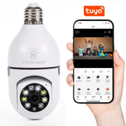 VYANLIGHT 4MP Dome Security Camera, 360 Panoramic Pan-Tilt-Zoom, 2K Full-Color Night Vision, Motion Detection Audible Alarm, 64GB SD Card, White, VL-LBSC-701