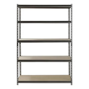 Muscle Rack 5-Shelf Steel Shelving, Silver-Vein, 24