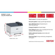 Xerox C320 Color Laser Printer, Wireless, Duplex Printing, 35 ppm, 1200 x 1200 dpi, Energy Star Certified
