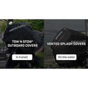 Mercury Marine 4.6L V8 250hp Pro XS Outboard Vented Splash Cover, Black, Polysoft II, 8M0228535