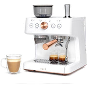 Cafe C7CESAS4RW3 Bellissimo Semi Automatic Espresso Machine Coffee Maker Matte White