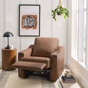 Better Homes & Gardens BH3536211066168 Allen Power Recliner Chair, Cocoa Faux Leather