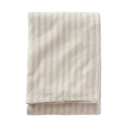 Pendleton 17059 Ticking Stripe Brushed Cotton Blanket, Midweight, Natural Beige, Twin