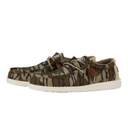 HEYDUDE Wally Mossy Oak Shoes for Men - Mossy Oak Bottomland - 10M