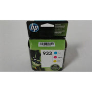 HP 933 3 pack Cyan/Magenta/Yellow Ink Cartridges (N9H56FN#140)