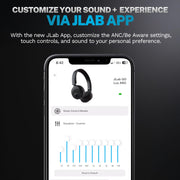 JLab Go Lux ANC On Ear Headphones, Hybrid Active Noise Cancelling, Bluetooth 5.0, Sage