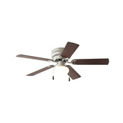 Mainstays EF600H-44SN 44 inch Hugger Indoor Ceiling Fan with Light Kit, Satin Nickel, 5 Blades